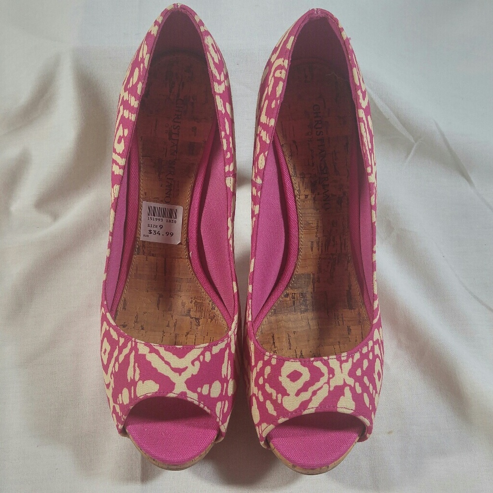 NWT Christian Siriano for Payless Pink White Heels